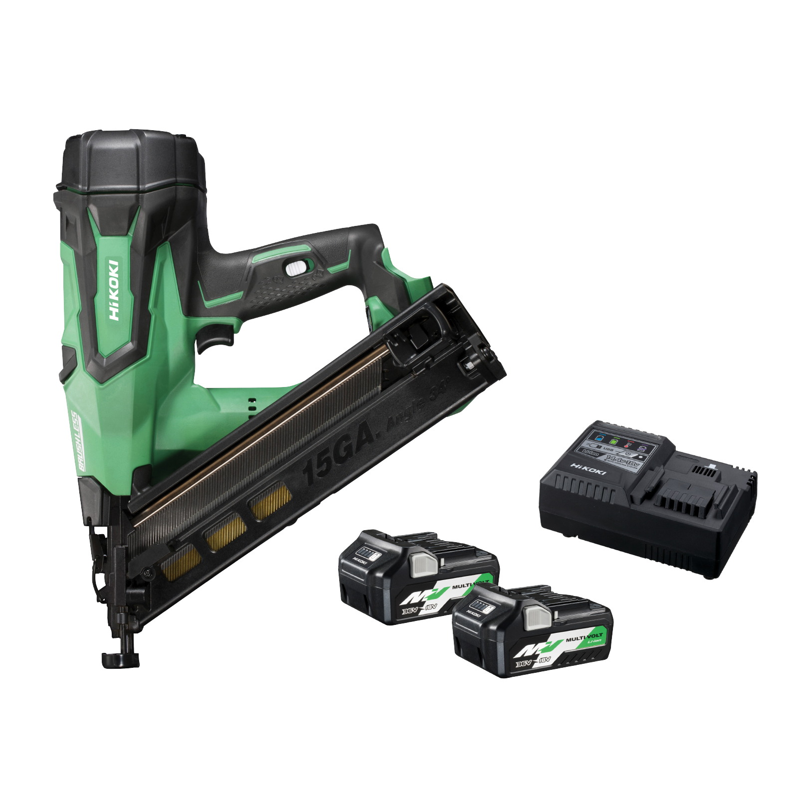 18V Brushless 65mm DA Finish Nailer Kit